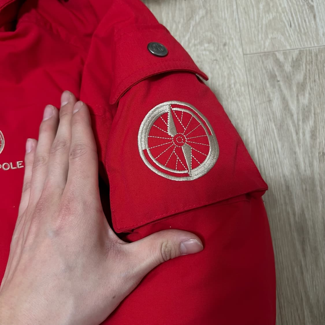 빈폴 아웃도어 덕다운 후드 패딩 S/90  상품이미지5