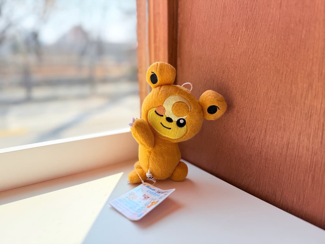 일본 반다이 포켓몬 윙크 깜지곰 봉제인형 15cm 상품이미지4