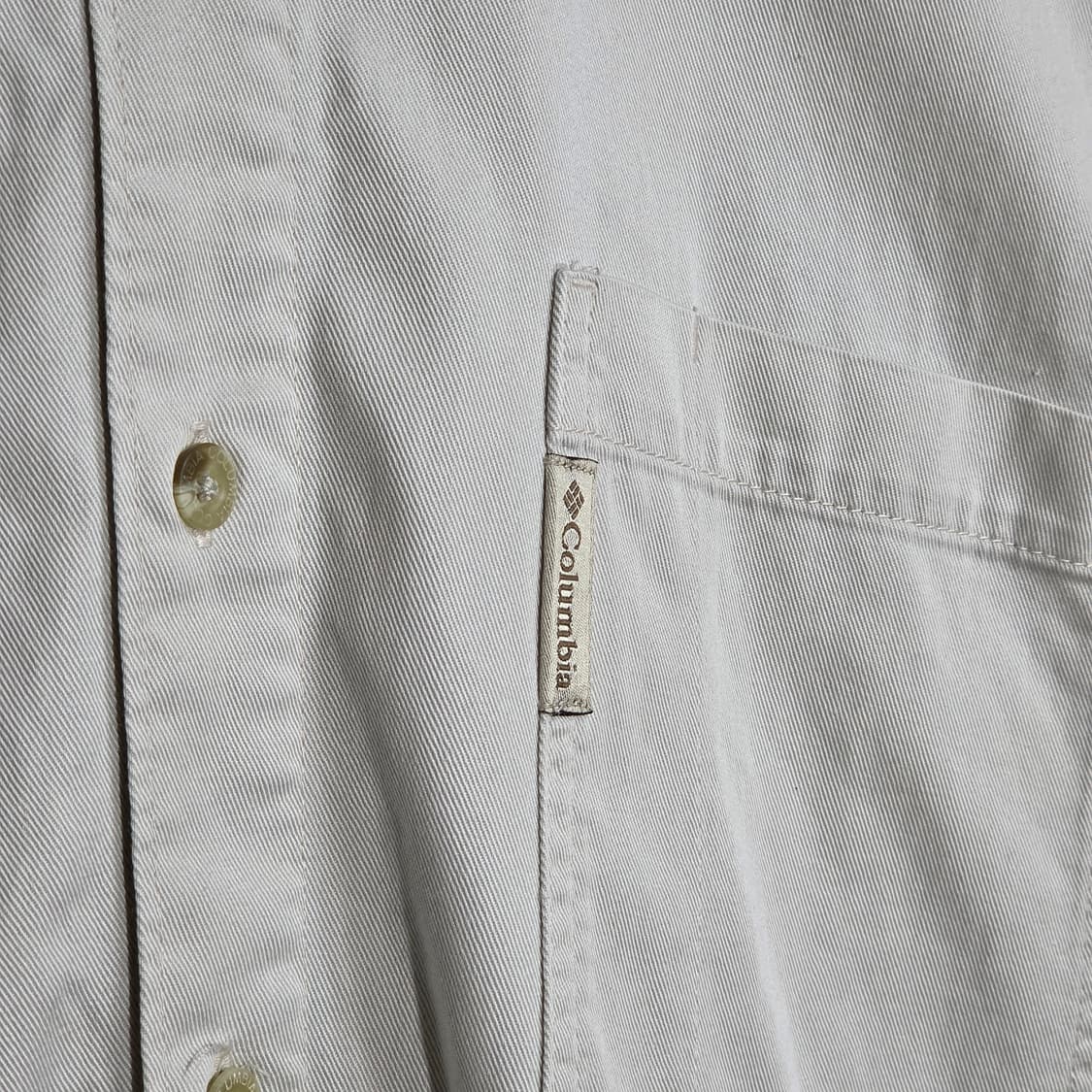 컬럼비아 베이지 라이트 그레이 코튼 셔츠 상품이미지4