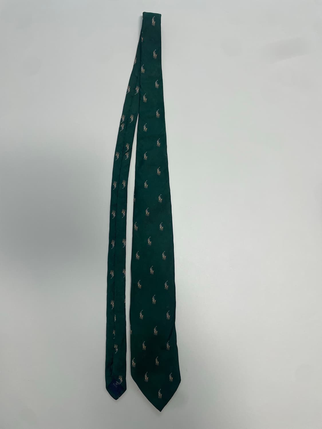 폴로 로고 실크 넥타이 상품이미지3
