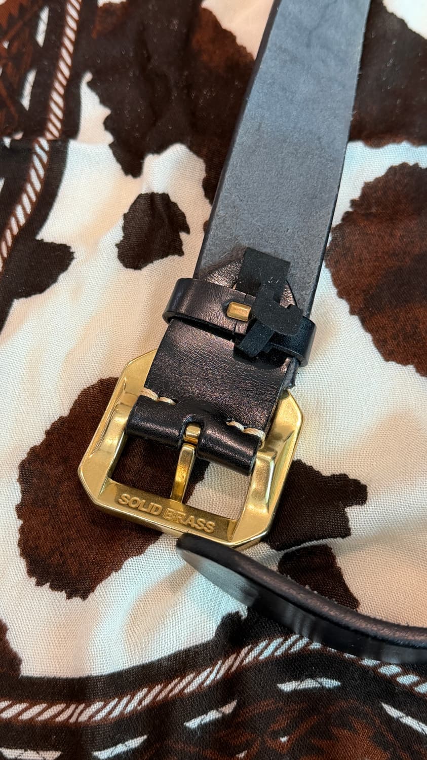 소가죽 황동 개리슨벨트 가리송 상품이미지2