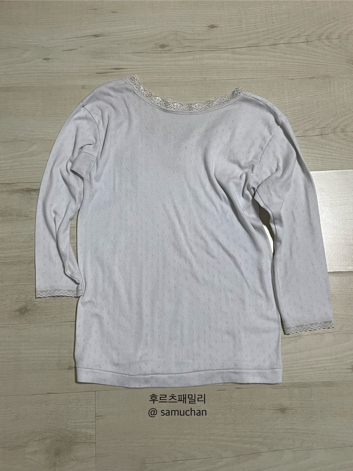 샬롬클럽 퓨로 레이스 탑 화이트 상품이미지3
