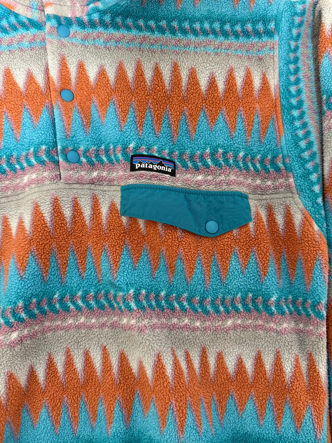 17FW 파타고니아 신칠라 스냅-T 아즈텍 패턴 상품이미지2