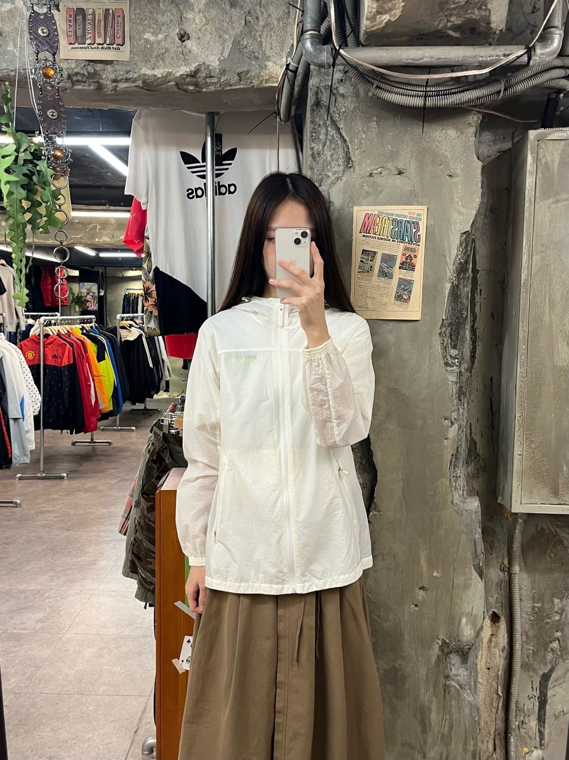 디스커버리 바람막이 아이보리 90 #csz1641 상품이미지2