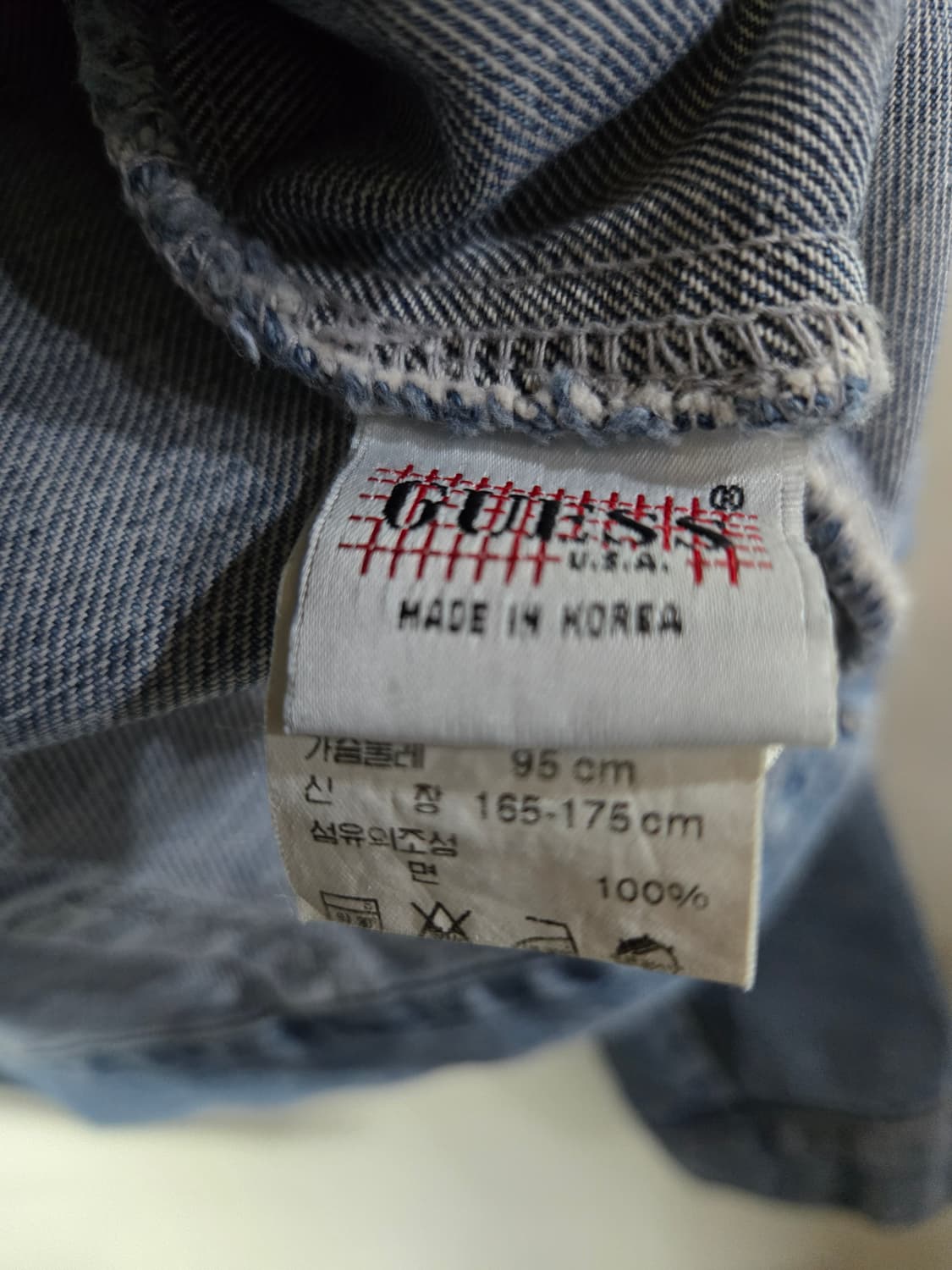 게스 데님 청자켓 여성 95 상품이미지3