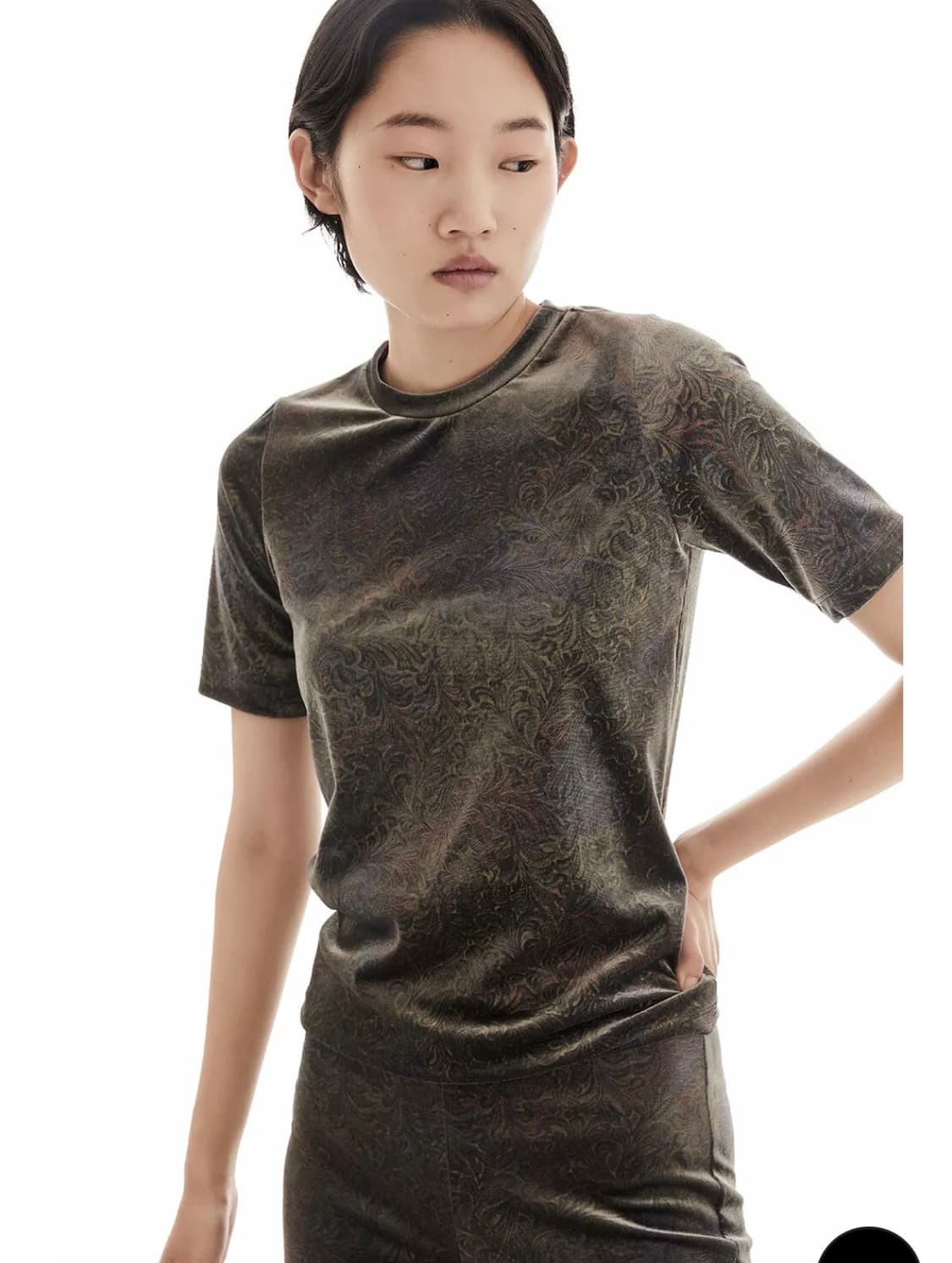 티크 단청 벨벳 져지 티 스몰 상품이미지3