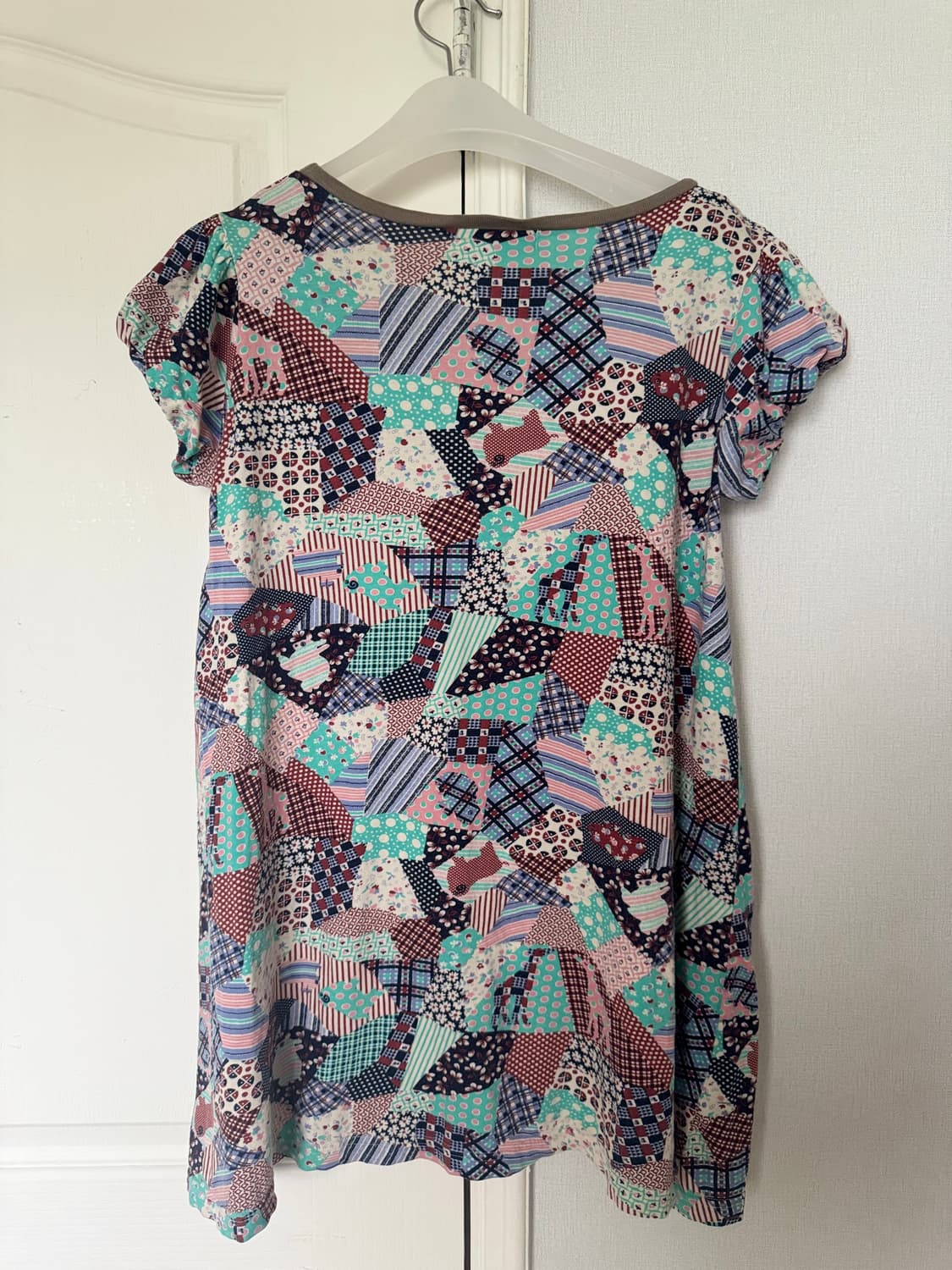Ne net cute patchwork puff T-shirt 상품이미지2
