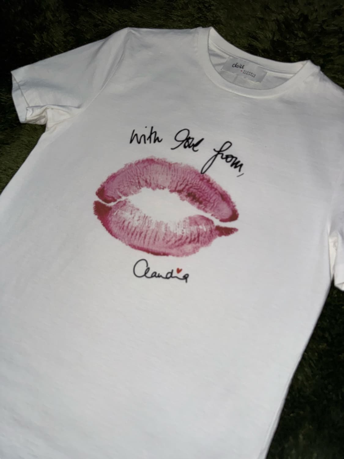 [S] Etre Cecile x Claudia Schiffer 립 티셔츠 상품이미지2