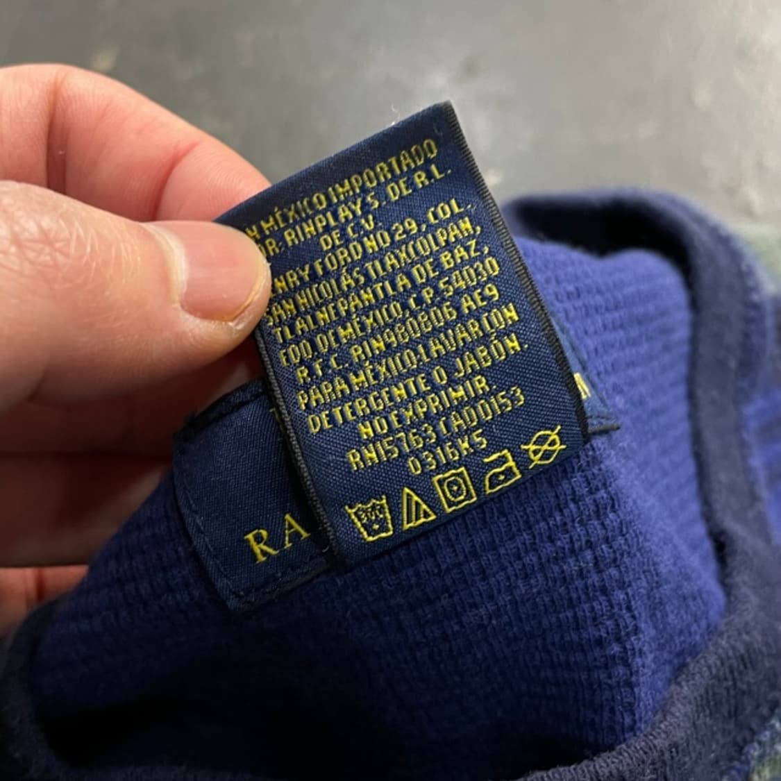 100 폴로 랄프로렌 신형 체크 와플티 상품이미지4