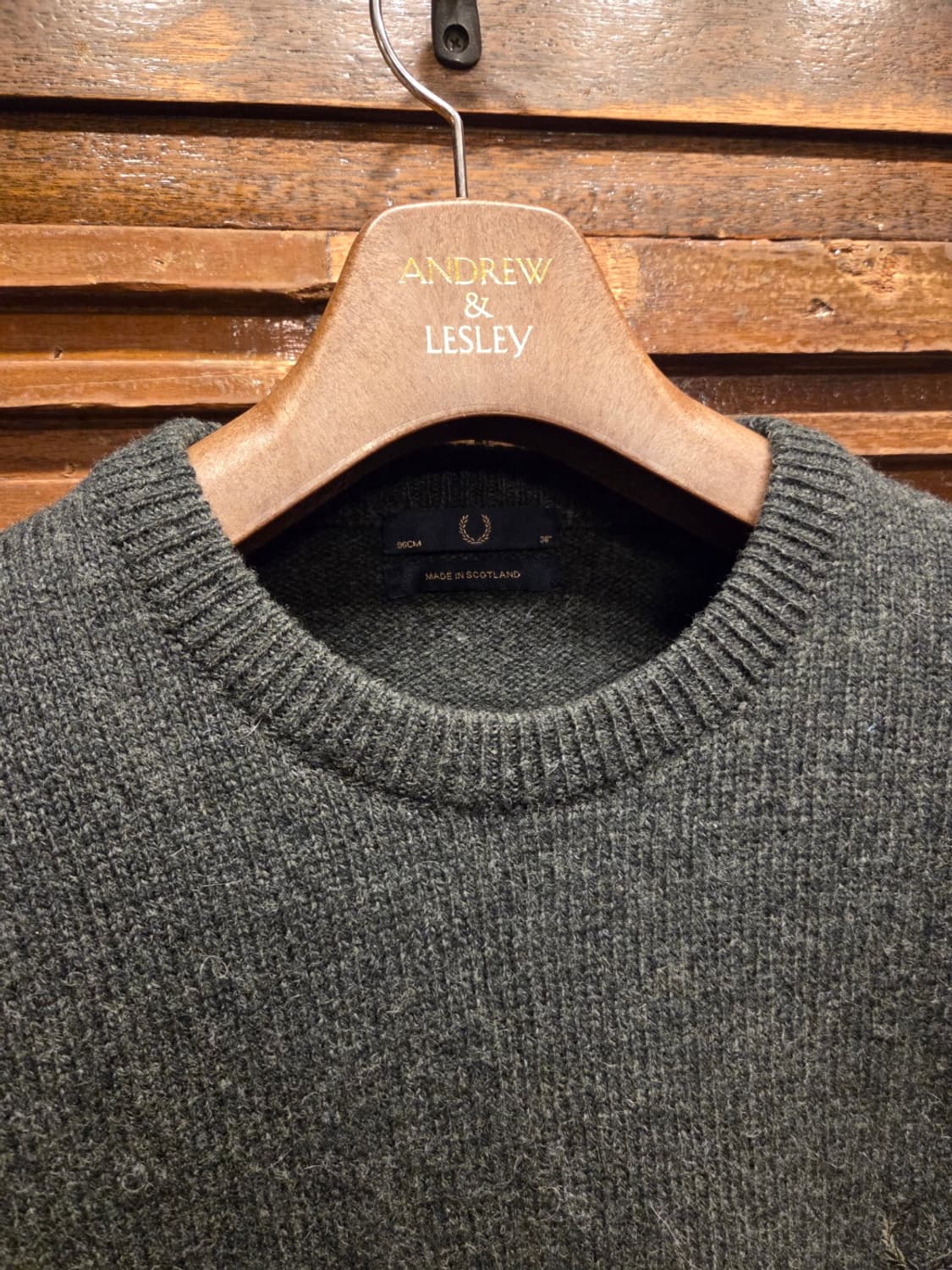 프레드페리 스코틀랜드 램스울니트 상품이미지5