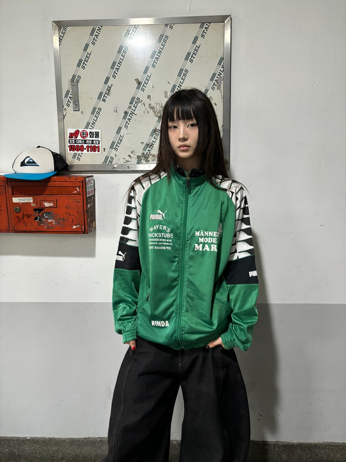 90s PUMA 올드스쿨 펑크프린팅 져지 트랙탑 상품이미지1