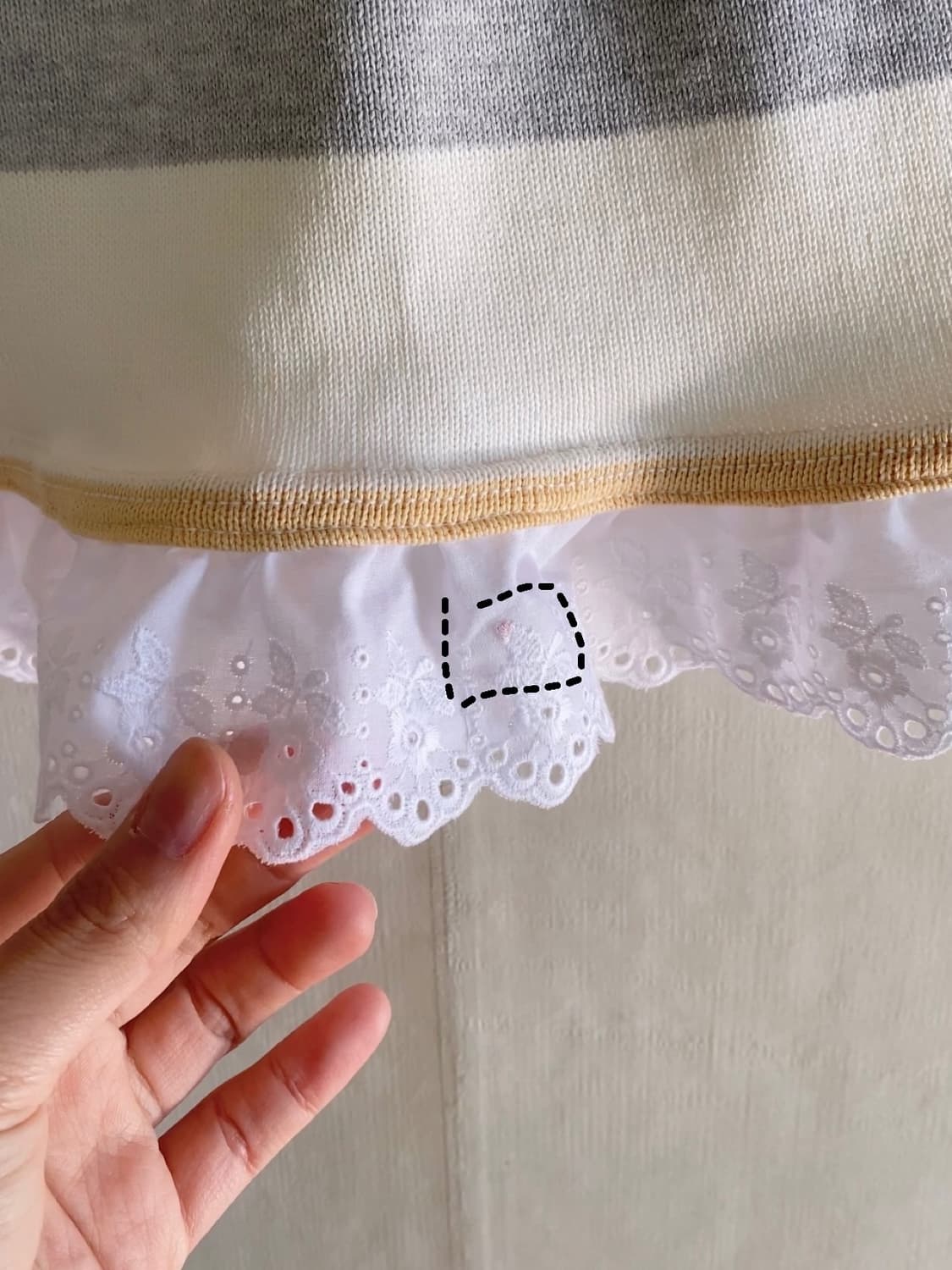 Purple College Patch Lace-Up Mini Skirt 상품이미지7