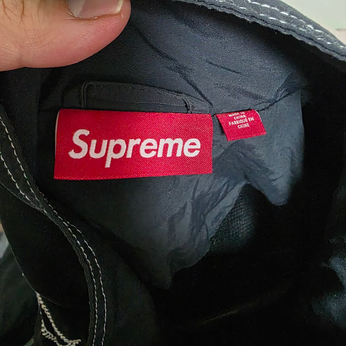 슈프림 25ss 스펠아웃 자수 트랙자켓 블랙 M사이즈 상품이미지5