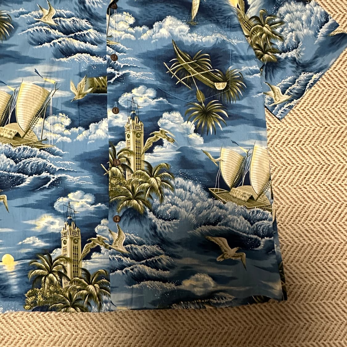 VINTAGE usa made hawaiian shirt 상품이미지4