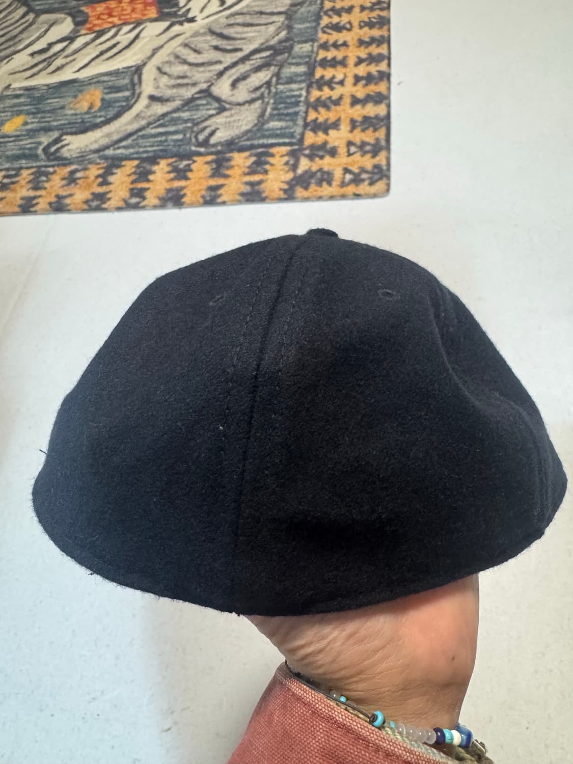 90s 이벳필드 빈티지 스냅백 볼캡 블랙 made in usa 상품이미지3