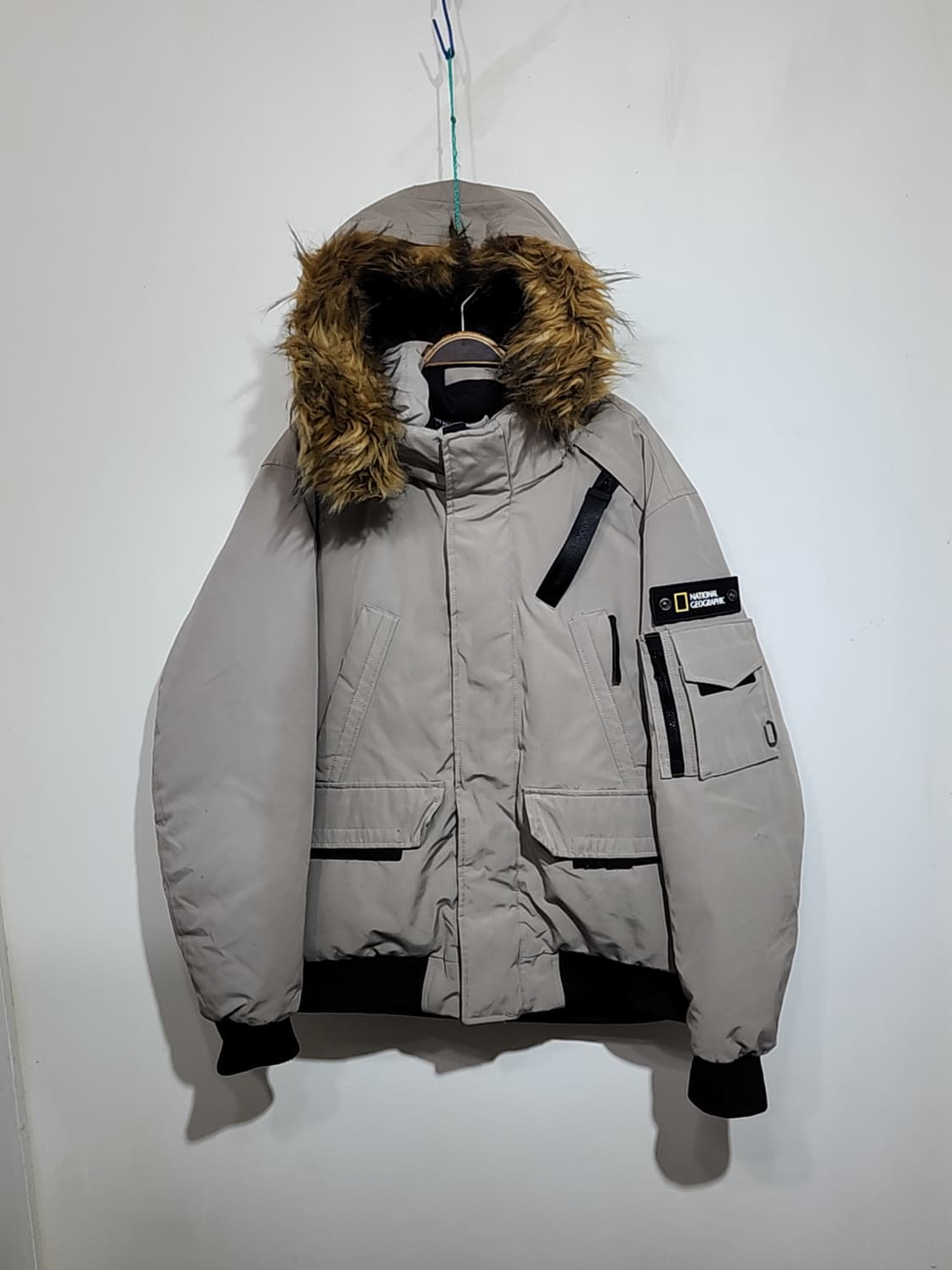 (XXL) 내셔널지오그래픽 오리털 패딩점퍼 와펜 빅사이즈 다운자켓 상품이미지1