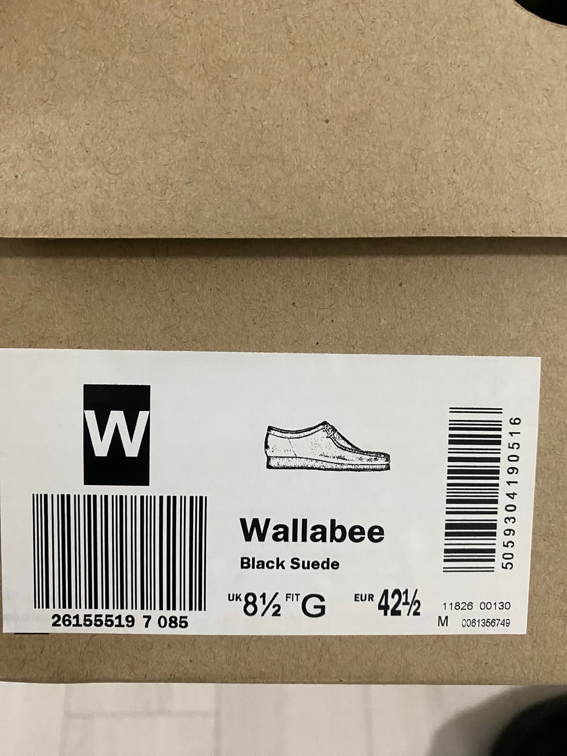 클락스 왈라비 블랙 스웨이드 uk8.5 상품이미지6