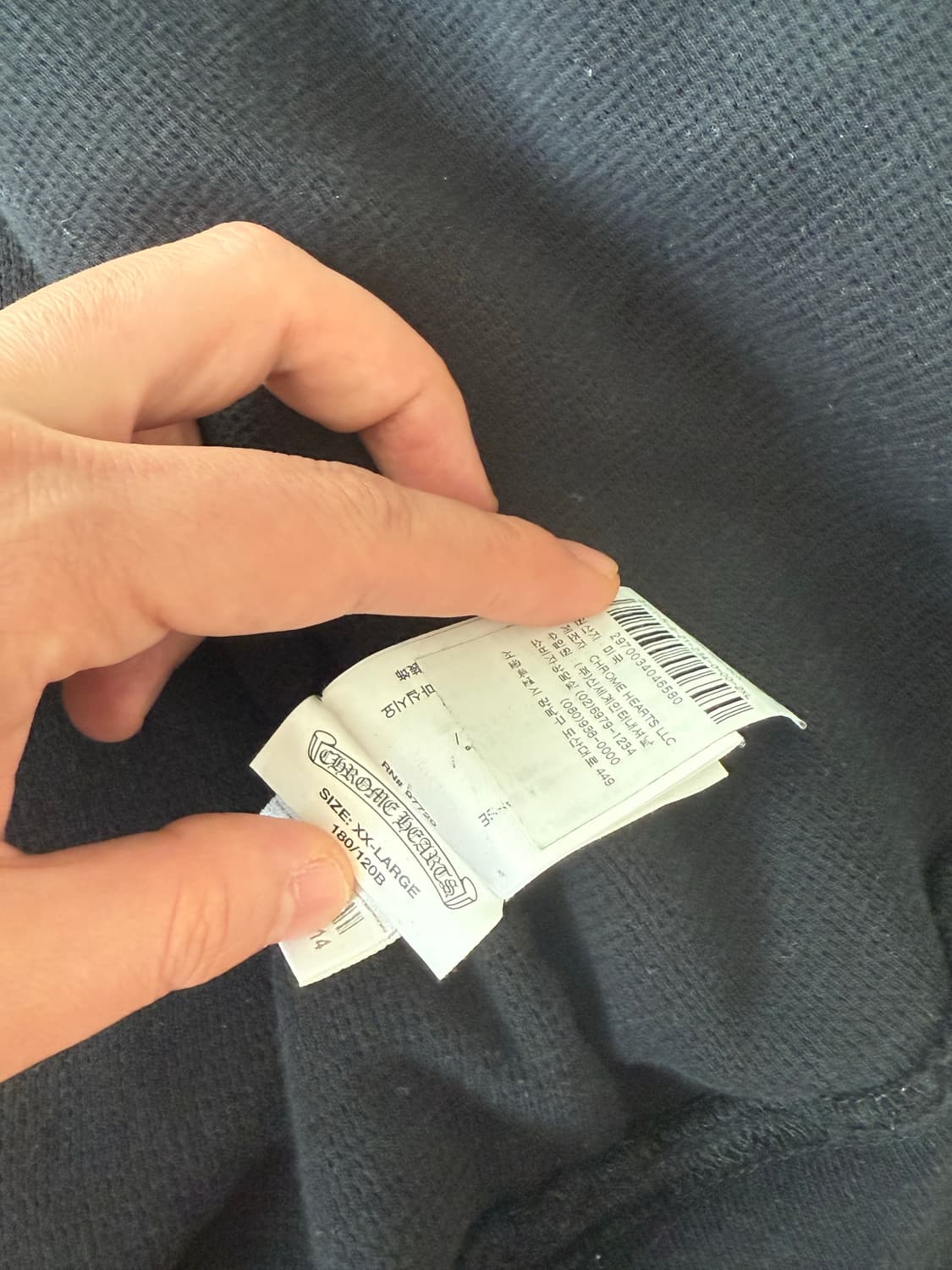 크롬하츠 헤비웨이트 롤스슈 후드집업 XXL 판매 상품이미지8