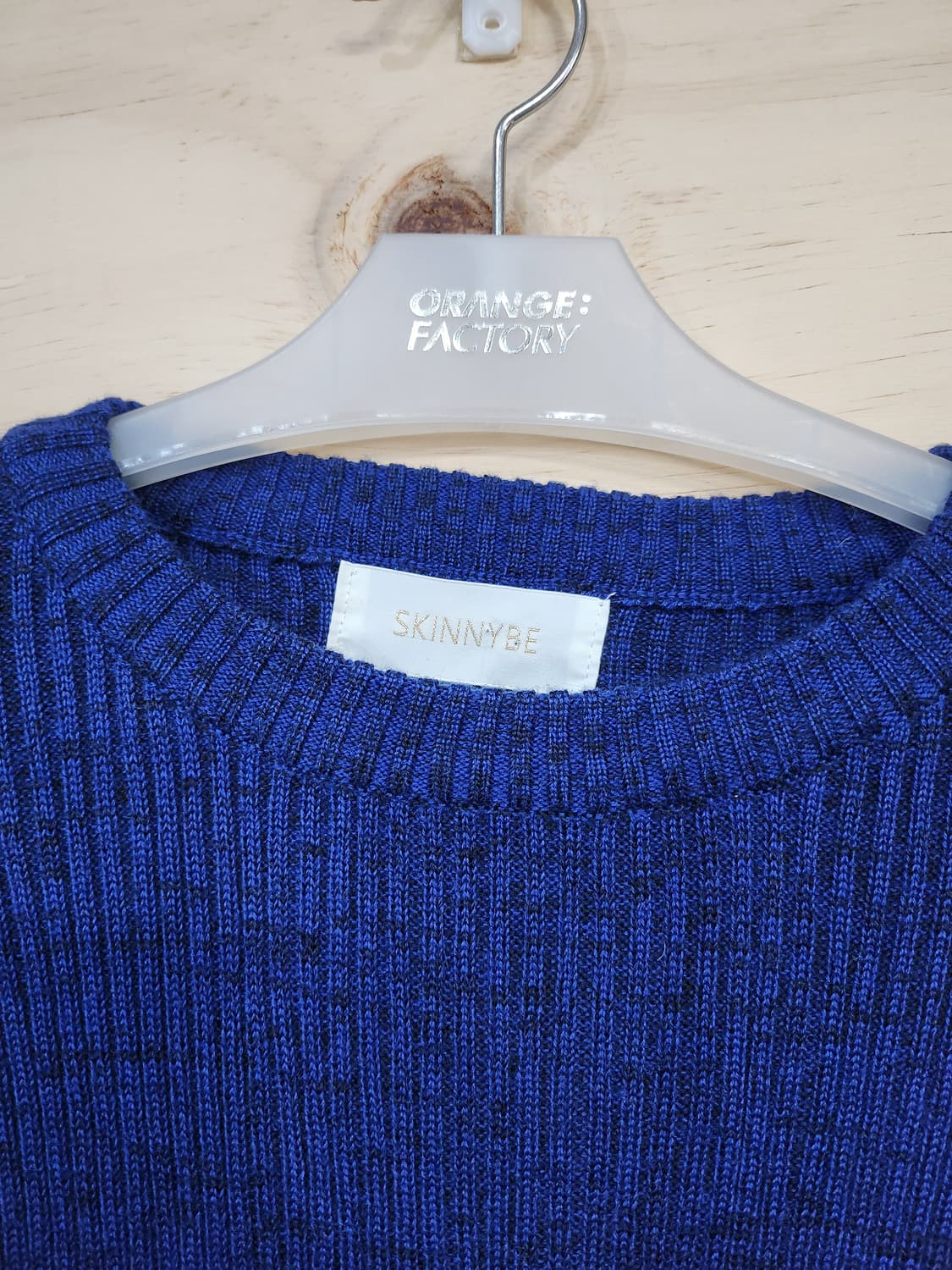 314) 여성 울 블랜드 크롭 골지티 상품이미지3