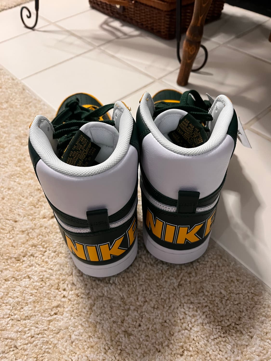 [새상품] 나이키 터미네이터 하이 시애틀 슈퍼소닉스 (275 / 9.5) 상품이미지3