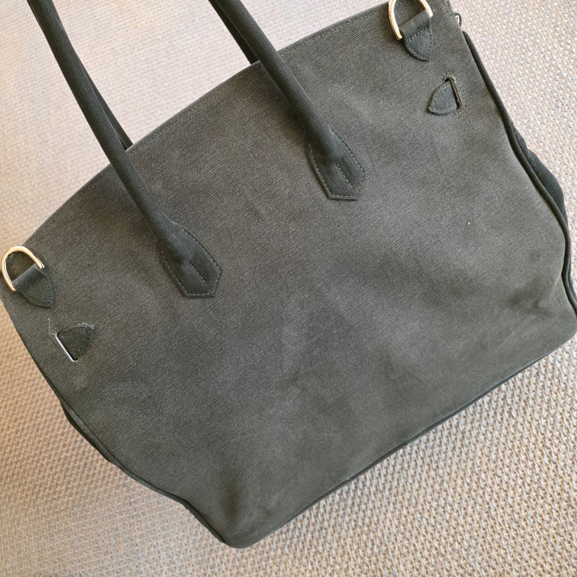 [역작, 희귀] 칼하트x그레잇랜드 버킨백 오마주 덱 밀리터리 텐트 칸바스 상품이미지7