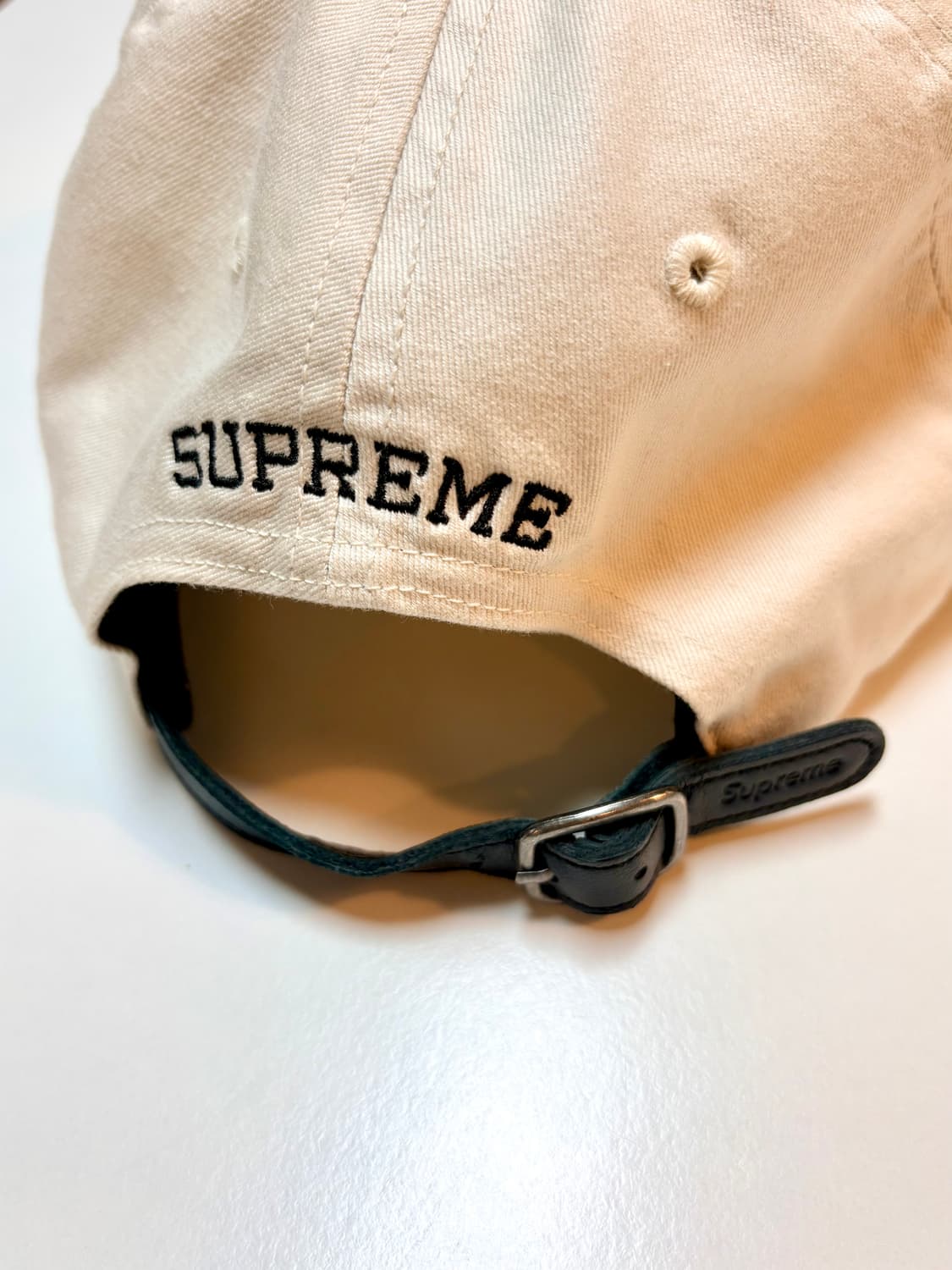 슈프림 투톤 S 로고 6-패널 스톤 - 24SS 슈프림 투톤 로고 캡 상품이미지5