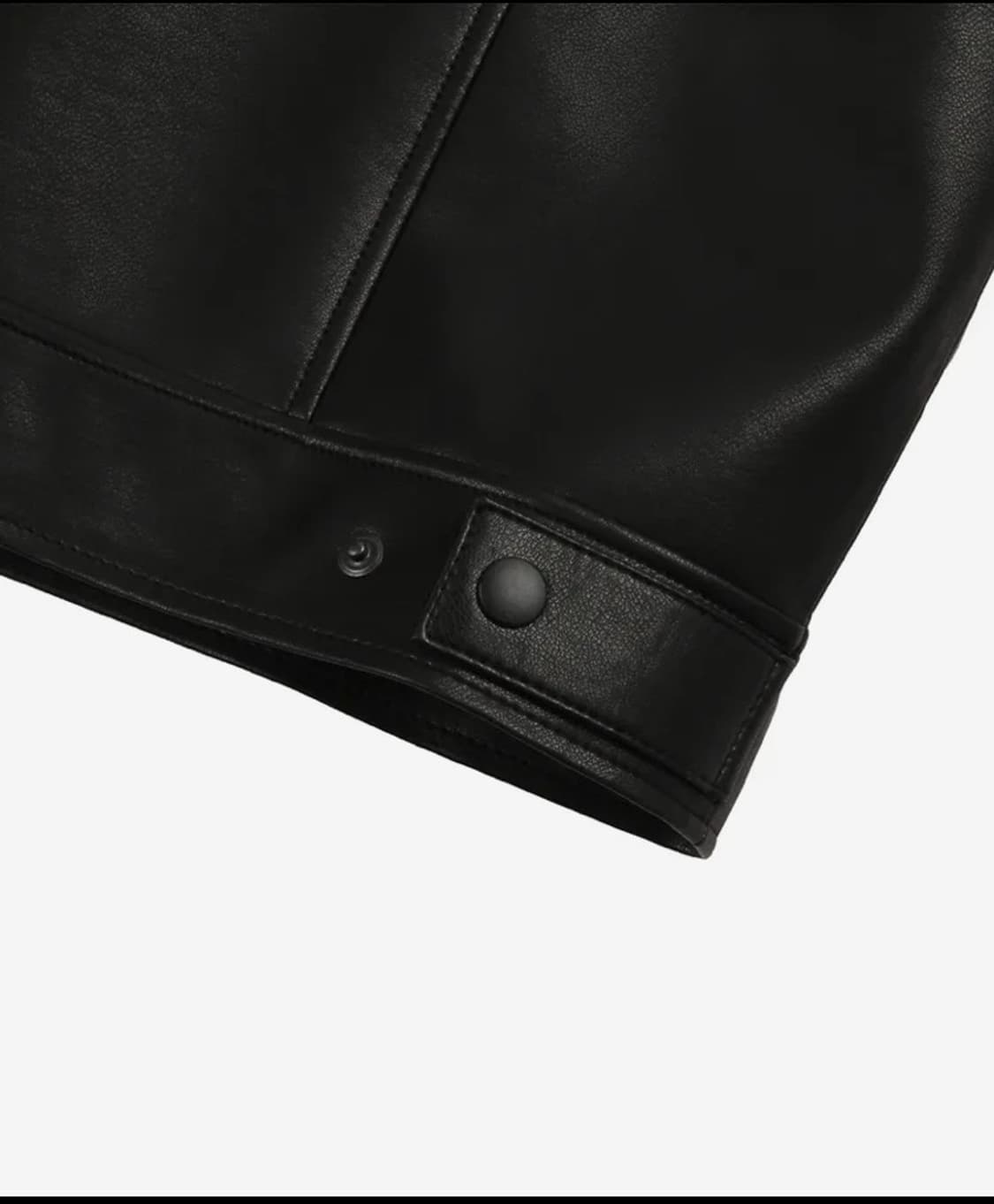 오버핏 비건레더 싱글 자켓 상품이미지4