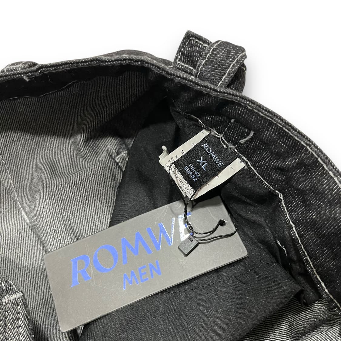 ROMWE Men's Multi-Pocket Denim Jeans 상품이미지5