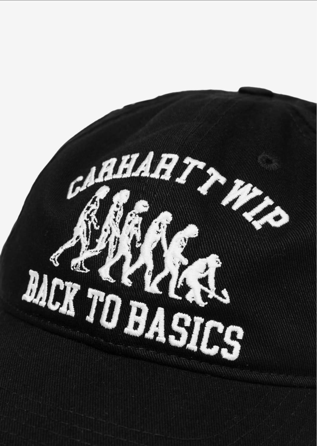 칼하트윕 CARHARTT WIP BASICS CAP BLACK/WHITE 상품이미지3