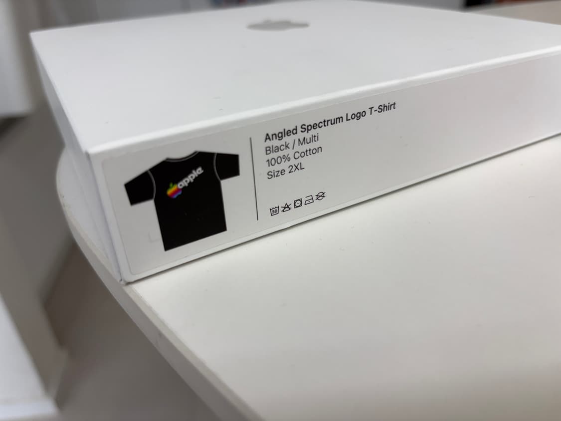 애플 APPLE WWDC 25 한정판 티셔츠 (스펙트럼 로고) 상품이미지1