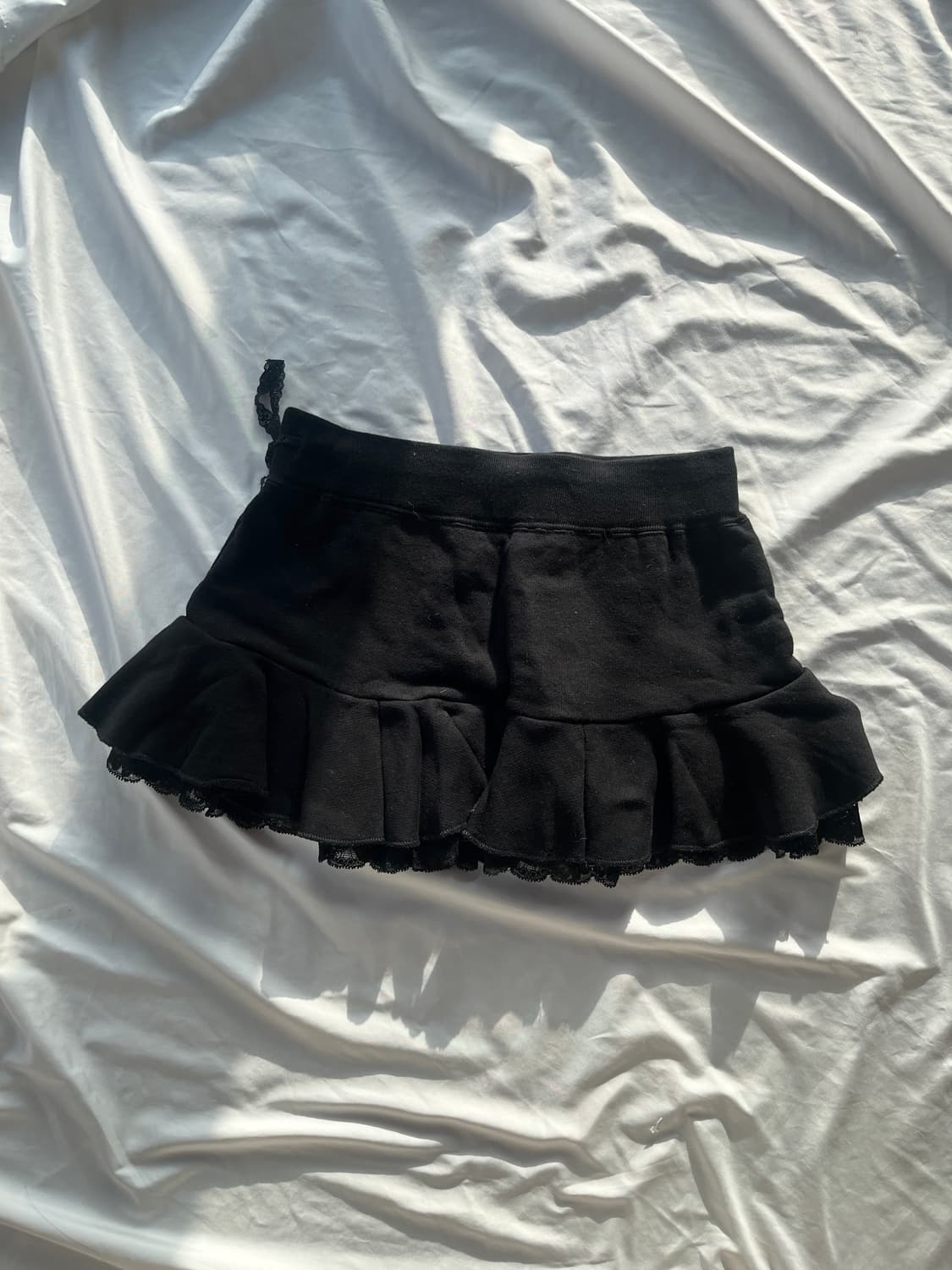 히스테릭 글래머 아카이브 체리 라인스톤 레이스 리본 프릴 러플 스커트 상품이미지6