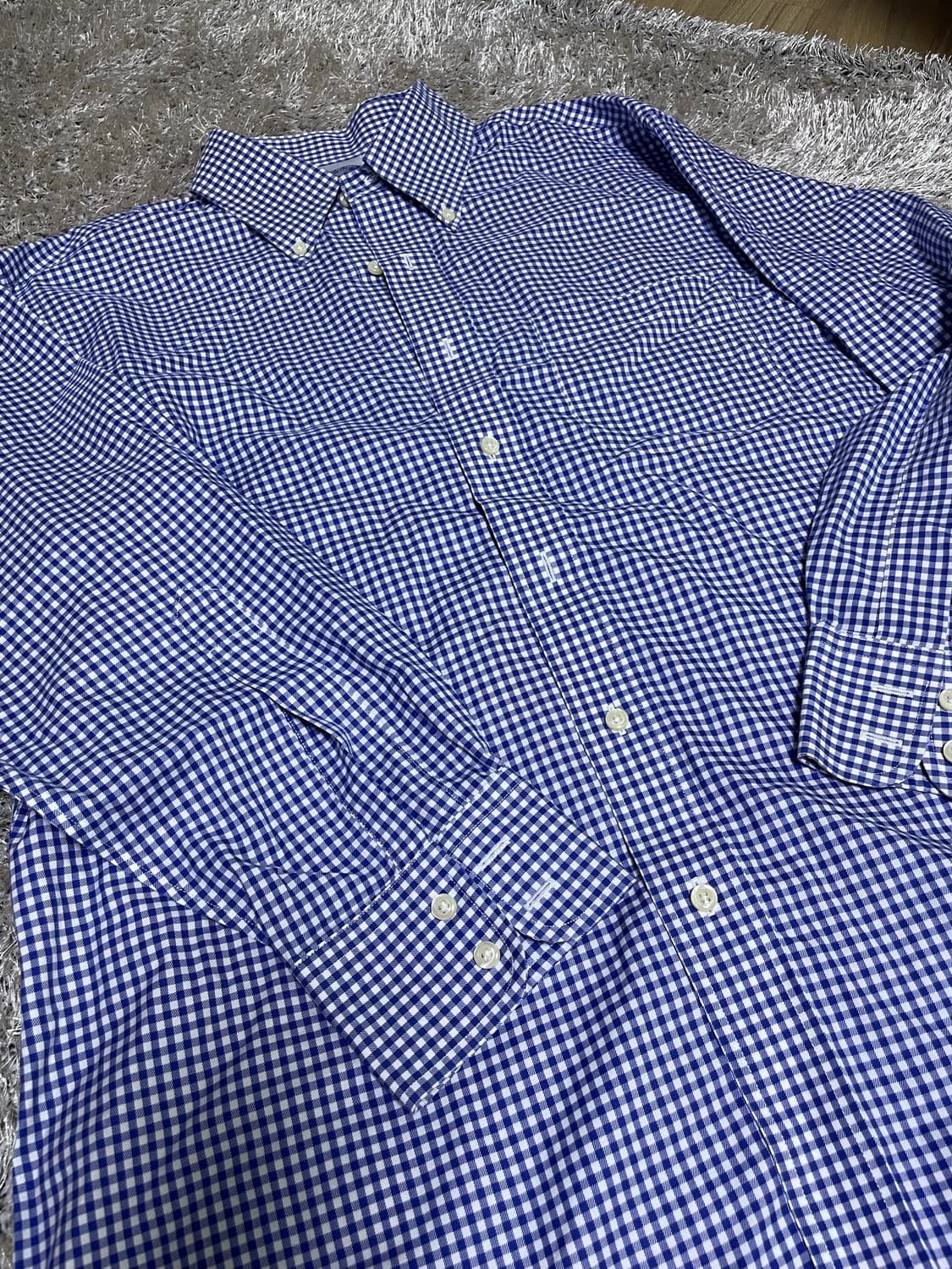 브룩스 브라더스 체크 셔츠 사이즈 105~110 상품이미지2