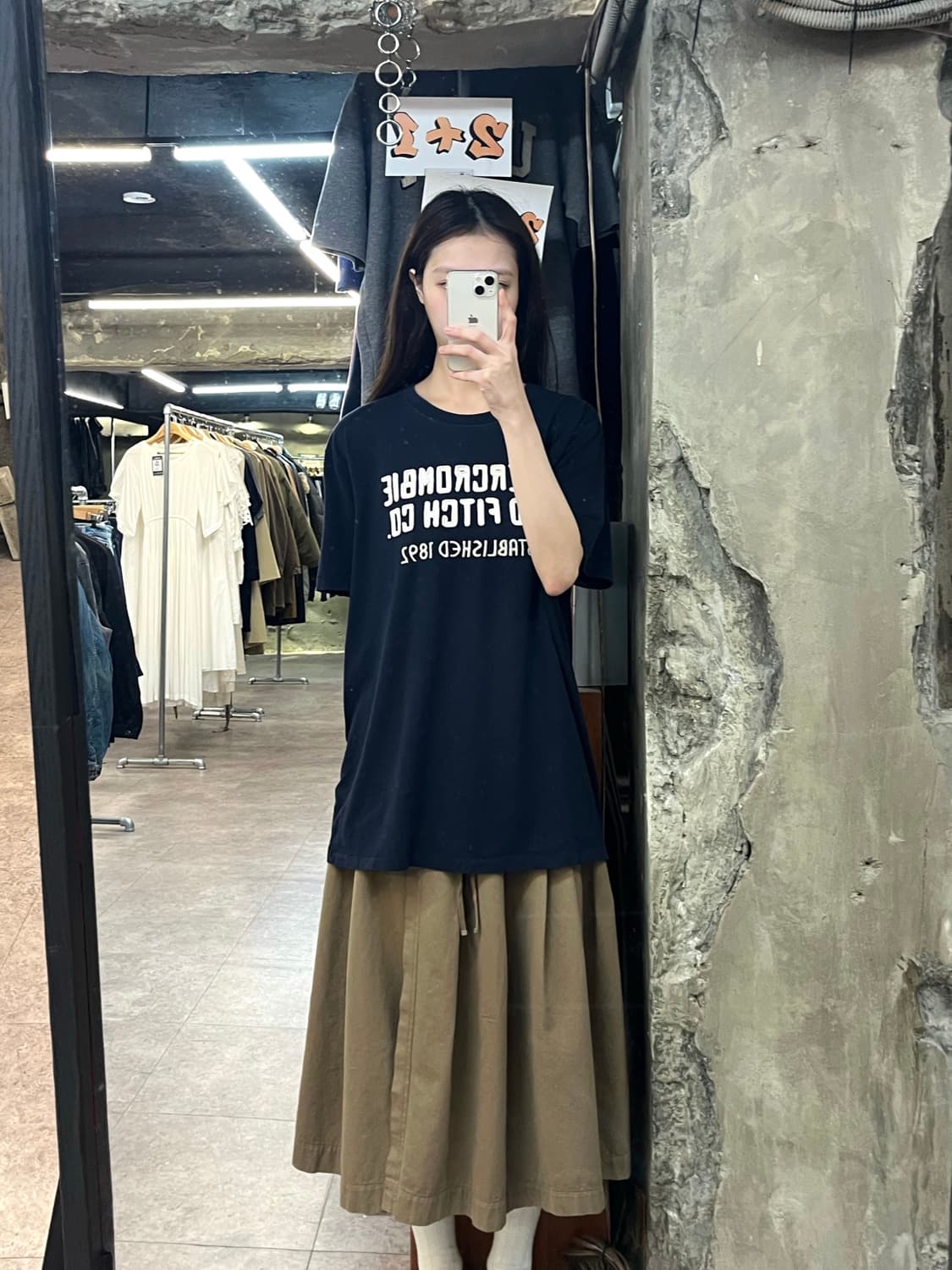 아베크롬비 반팔티 네이비 2XL #csz4147 상품이미지2