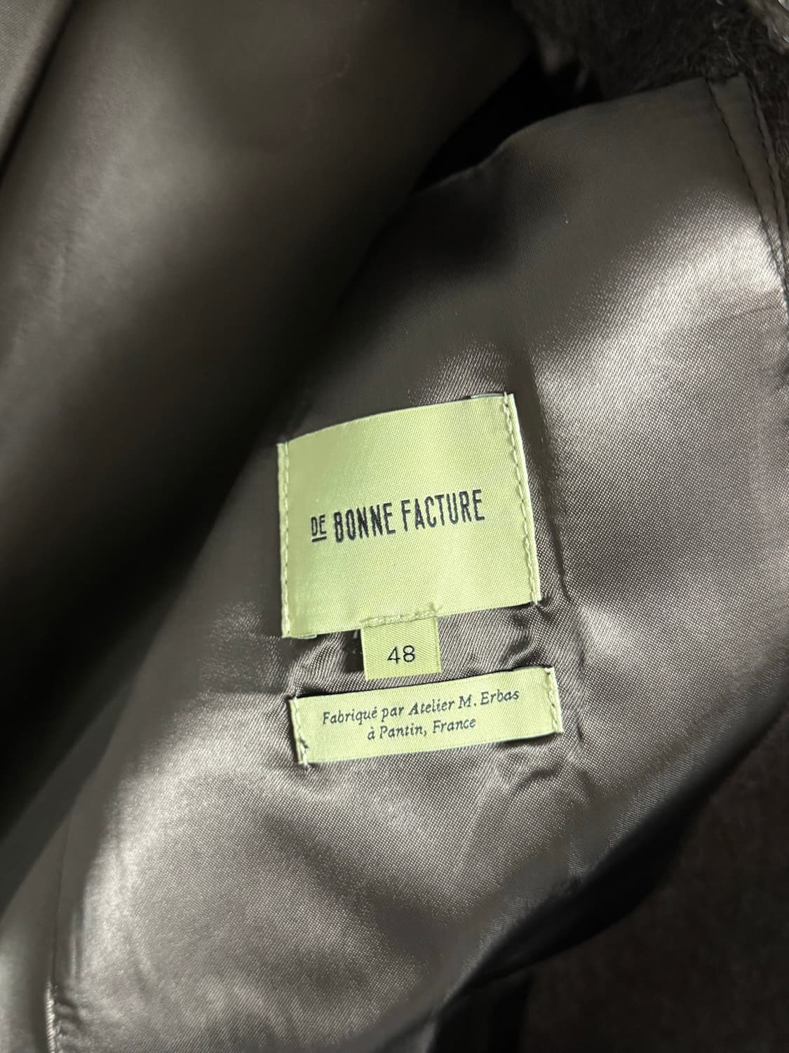 De bonne facture 드본팩쳐 울모헤어 발마칸 오버코트 48 상품이미지5