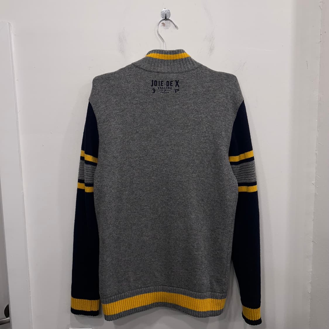 JDX 골프 배색 울 시보리 라운딩 니트집업 상품이미지5