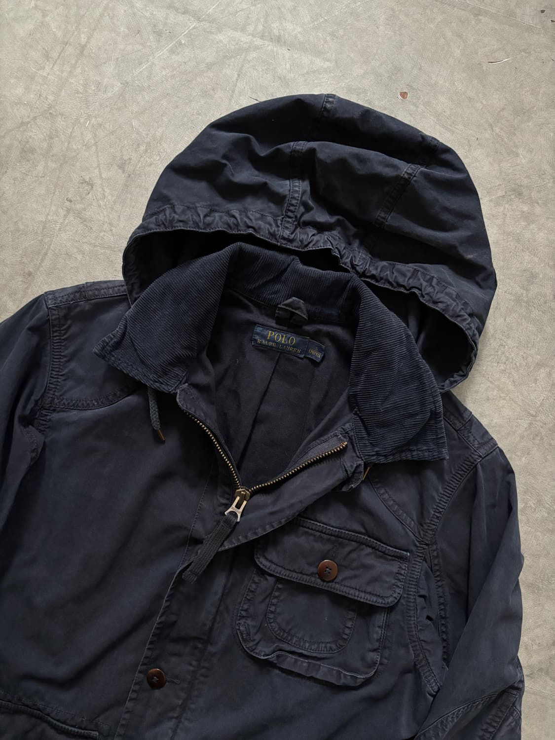 Polo 폴로 랄프로렌 신형 라벨 네이비 넥 코듀로이 모호크 필드 자켓 상품이미지3