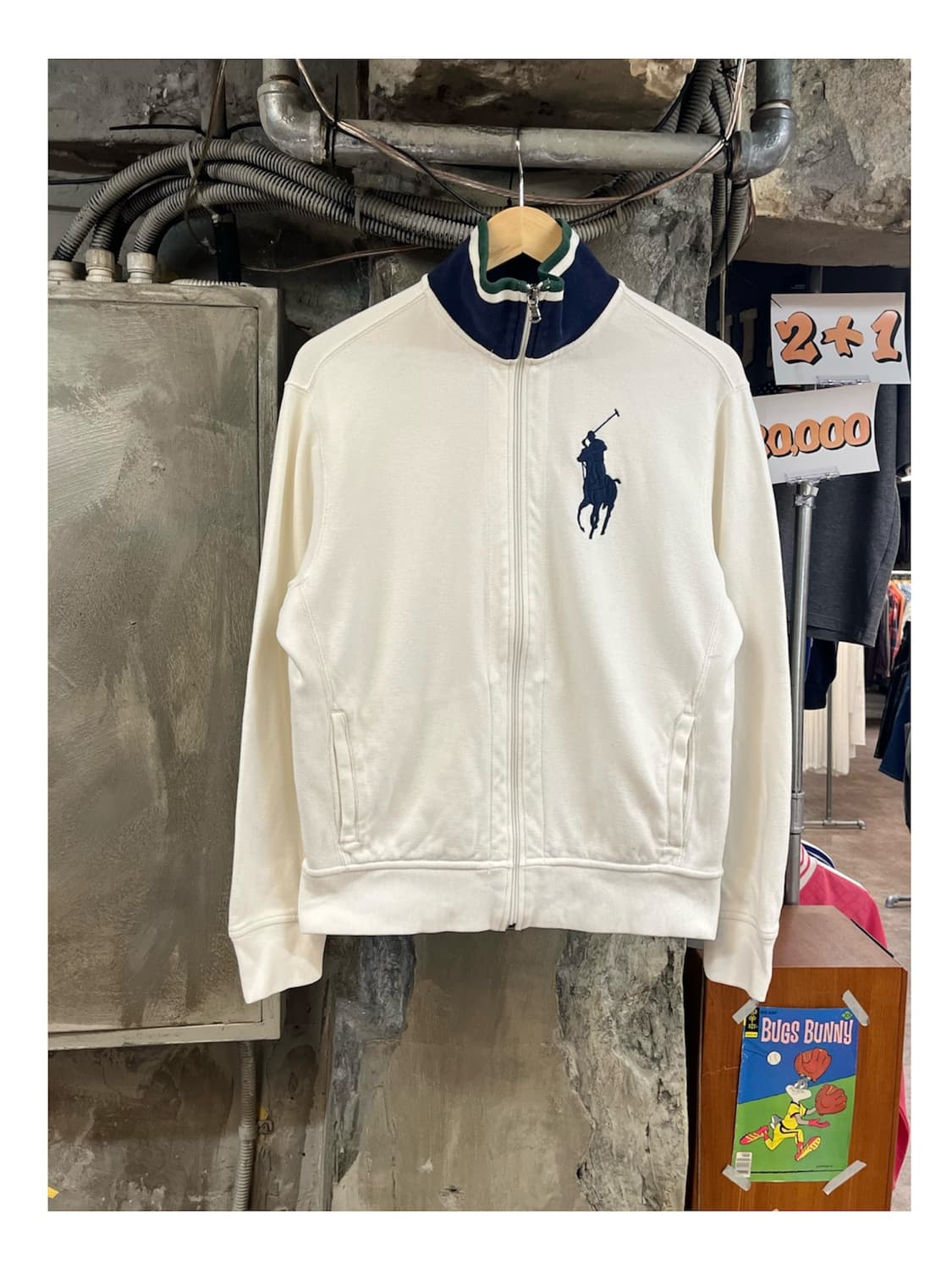 폴로 랄프로렌 빅포니 져지 화이트 M #csz4141 상품이미지1