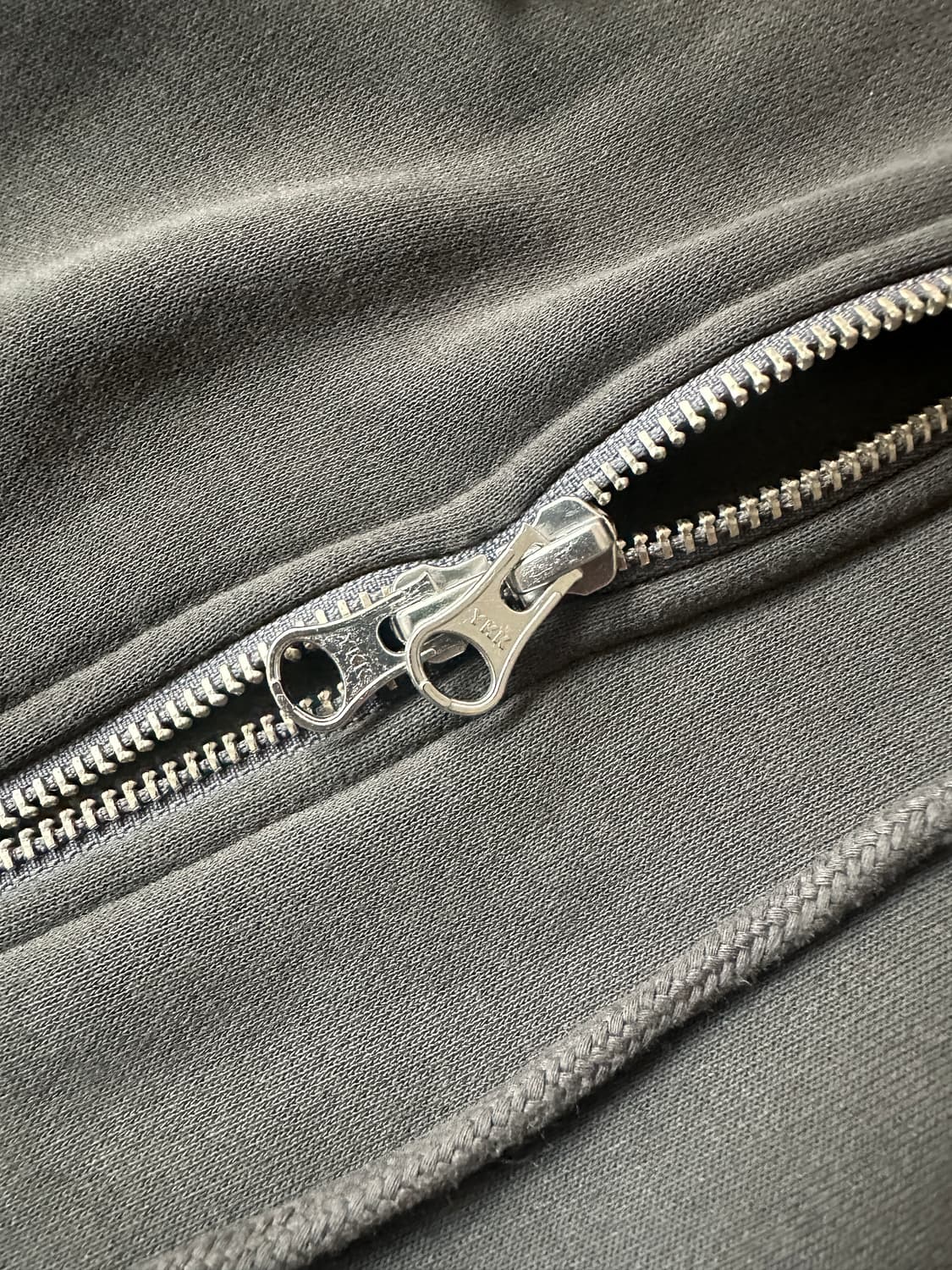 프릭스스토어 12온즈 오버핏 후드집업(차콜) 상품이미지7