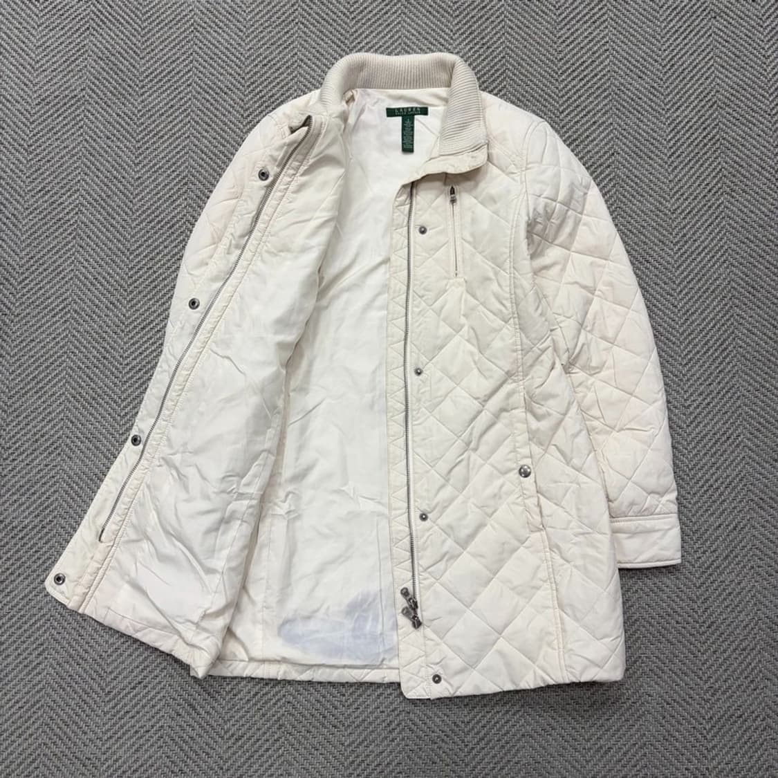 로렌 랄프로렌 큍팅 롱 자켓 v1962 상품이미지6