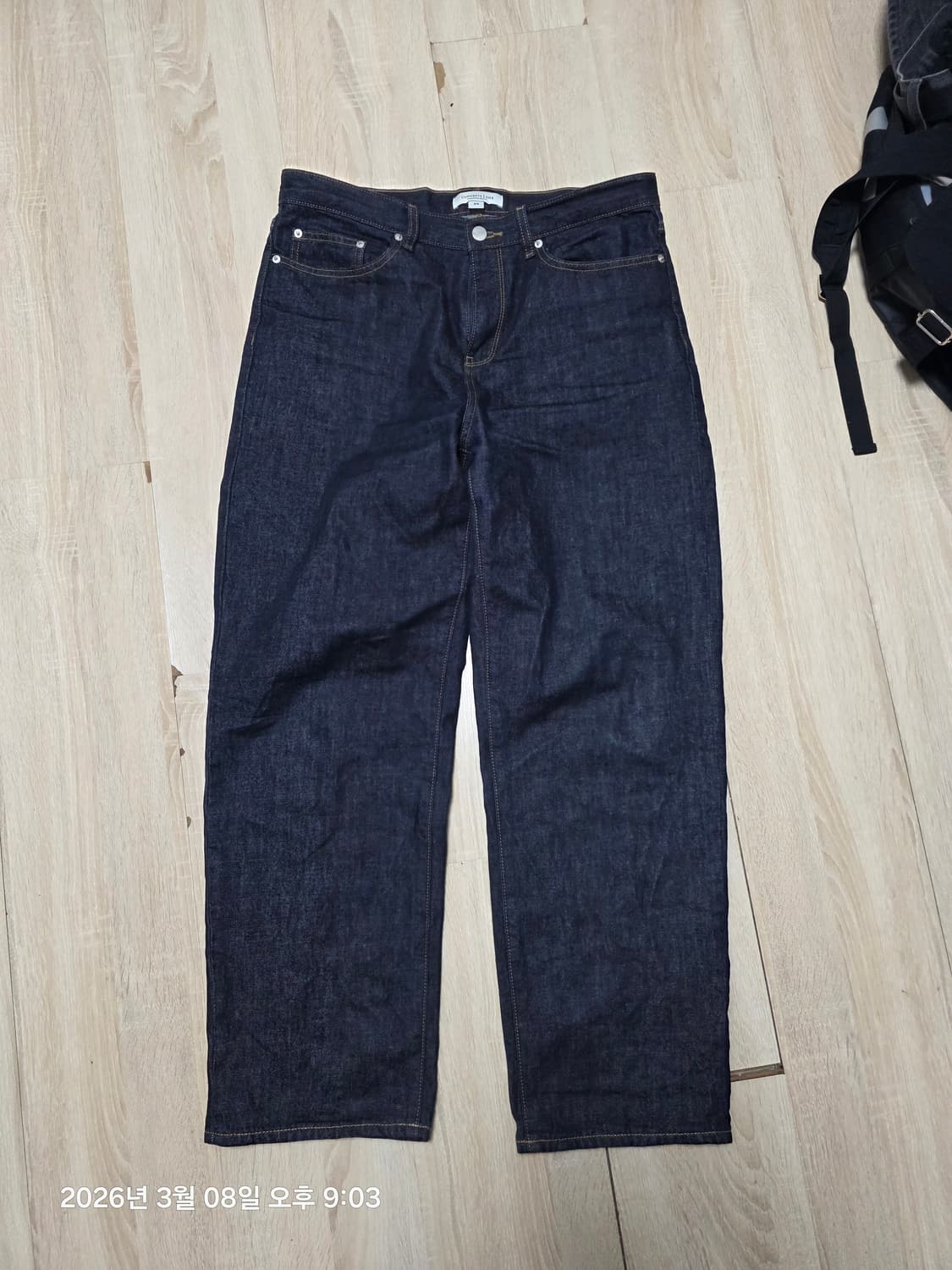 [34] 컨셉원 세미와이드 생지 데님 상품이미지1