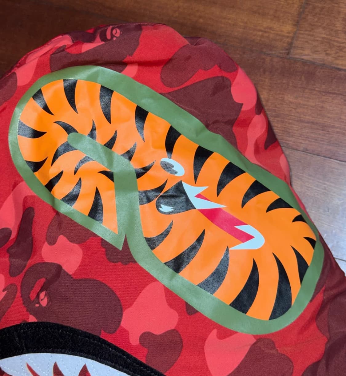 베이프 샤크 카모 패딩 다운 자켓 상품이미지5