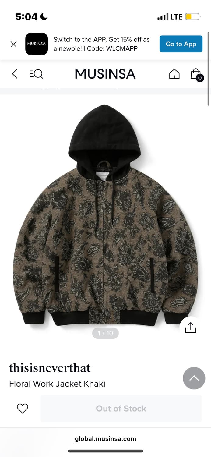 디스이즈네버댓 floral work jacket 상품이미지1