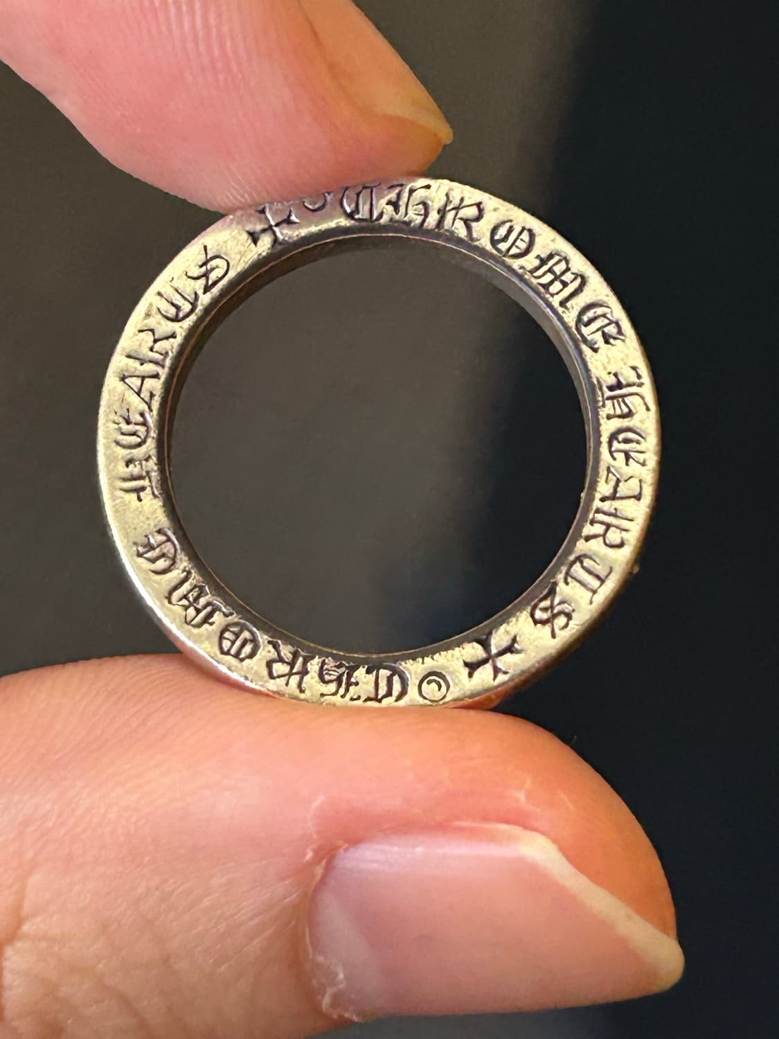 크롬하츠 스페이서 플레인 링 3mm us7.5 사이즈 상품이미지3