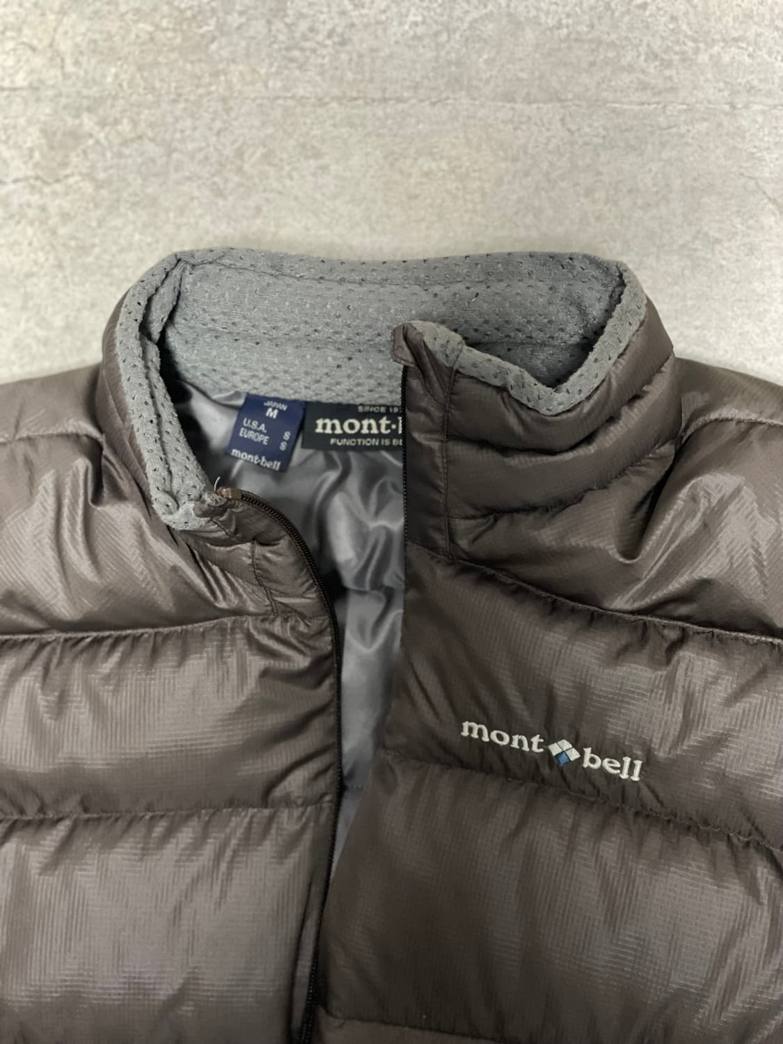 빈티지 몽벨 라이트 알파인 구스 다운 패딩 자켓 초코 브라운 모카 무스 상품이미지3