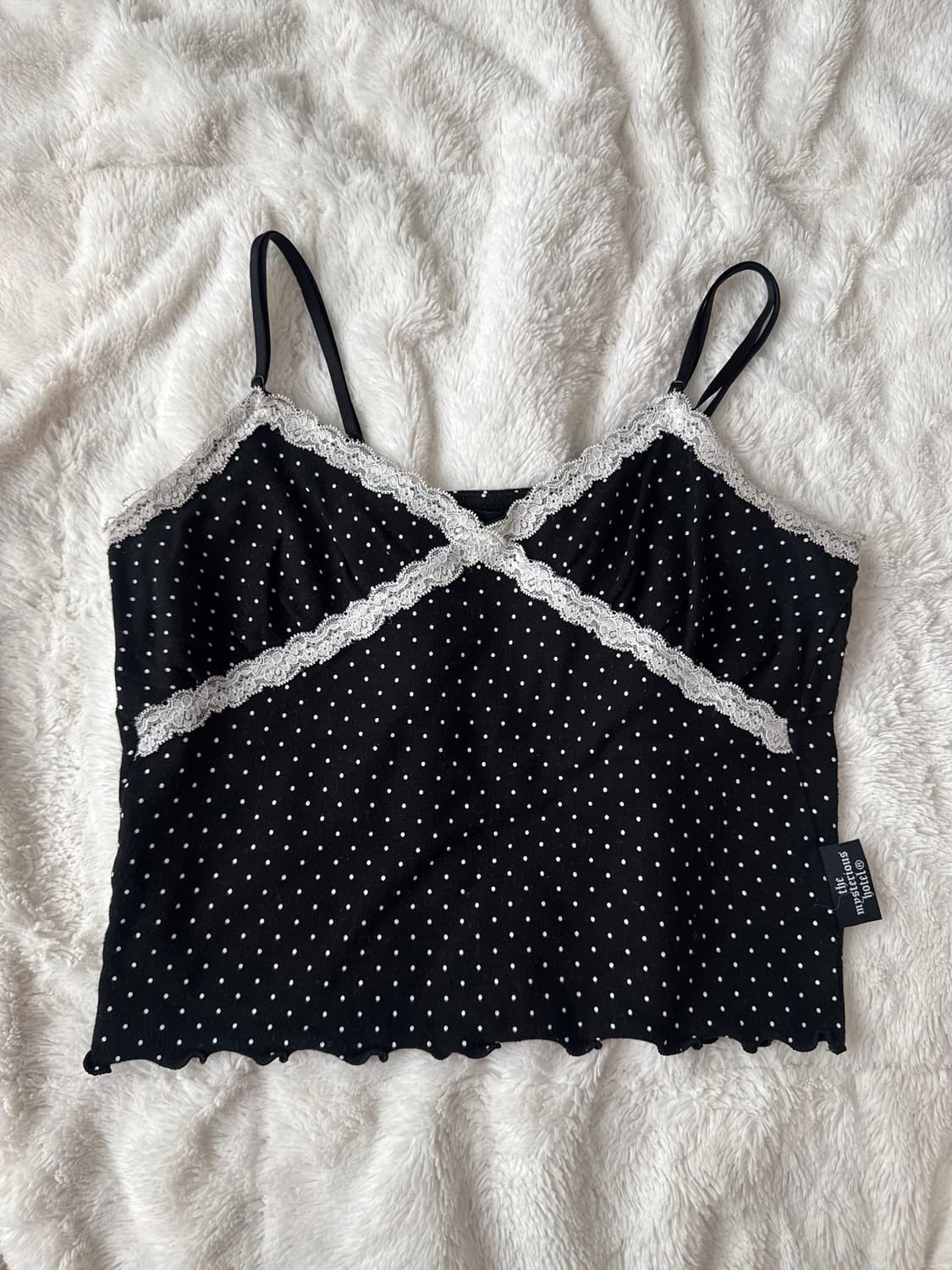 더미스테리어스호텔 도트 레이스 슬리브 상품이미지6