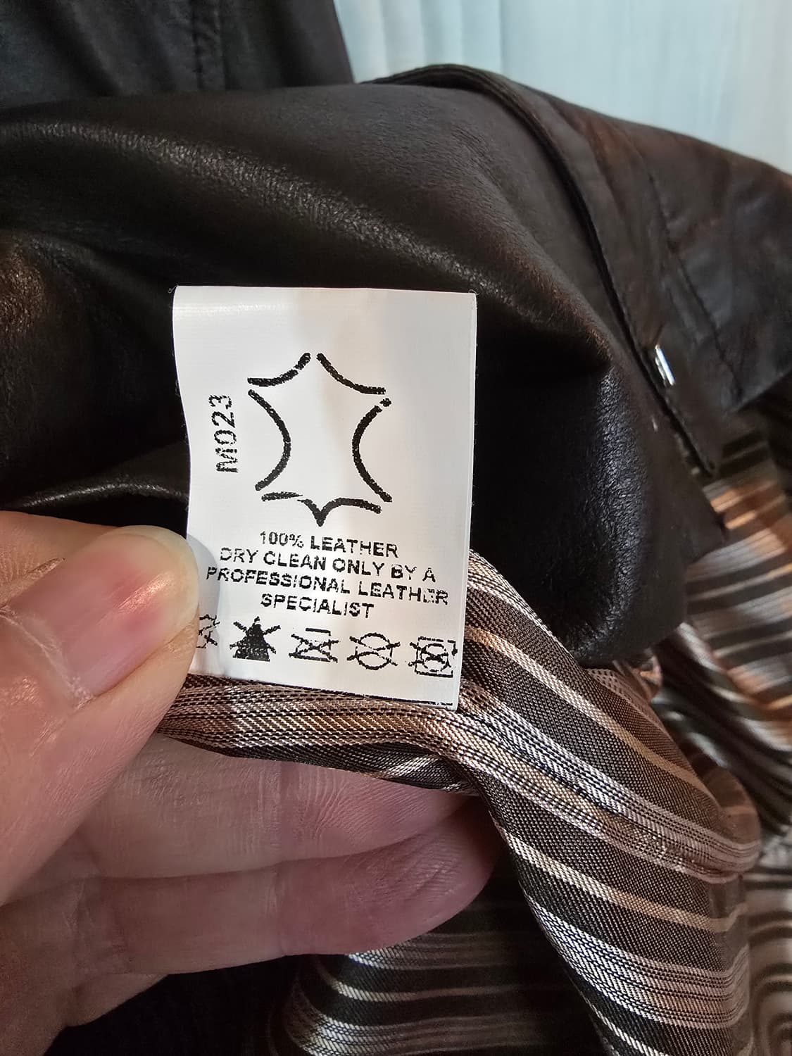 브라운 빈티지 가죽 블루종 자켓 상품이미지5