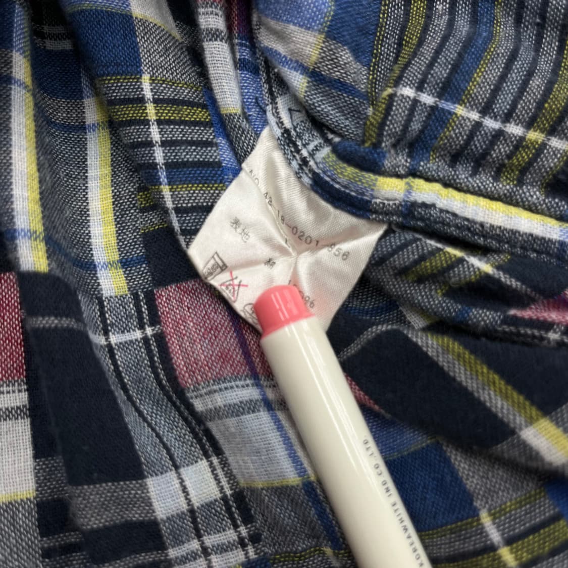 빔즈 타탄체크 린넨 후드집업 상품이미지6