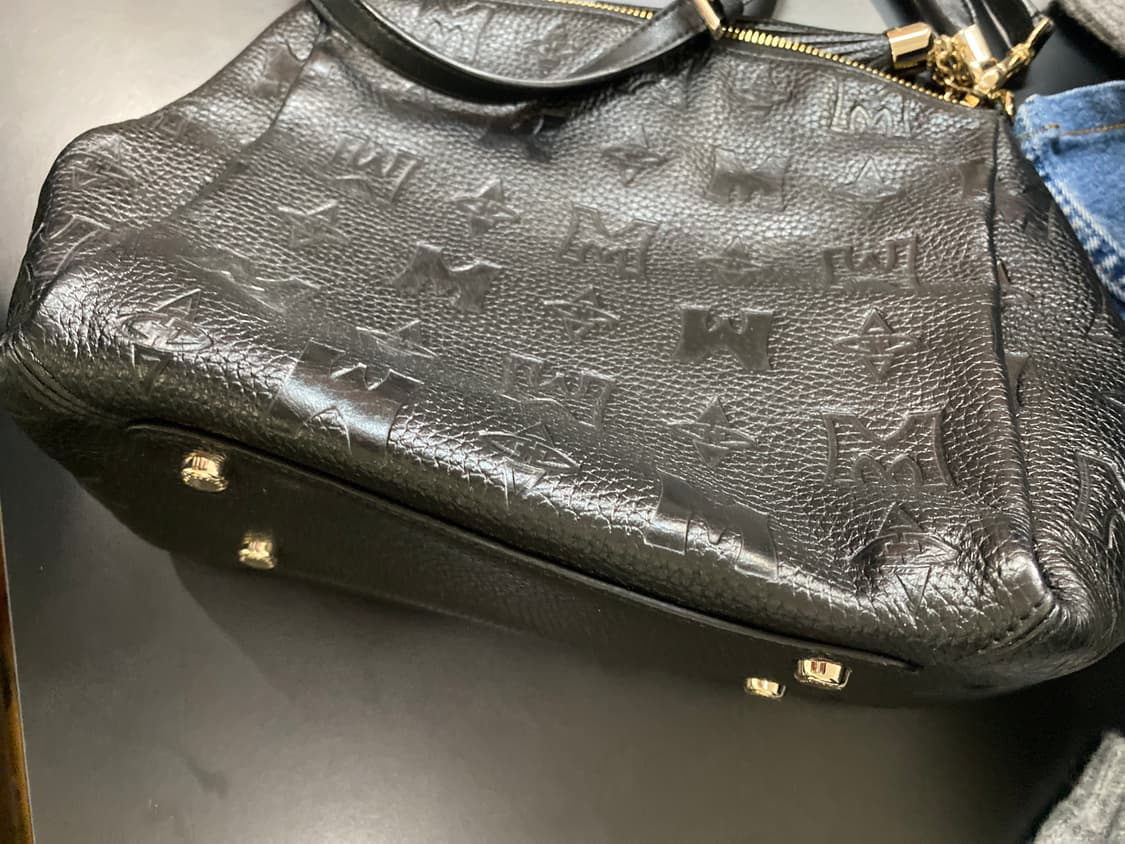 메트로시티 블랙 패턴 가방 고 상품이미지6