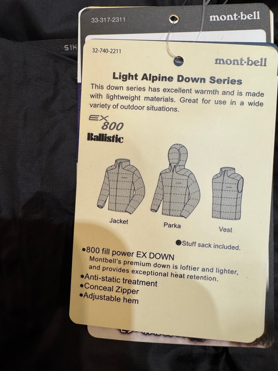 [L] 몽벨 라이트 알파인 다운 파카 블랙 -25FW 상품이미지6