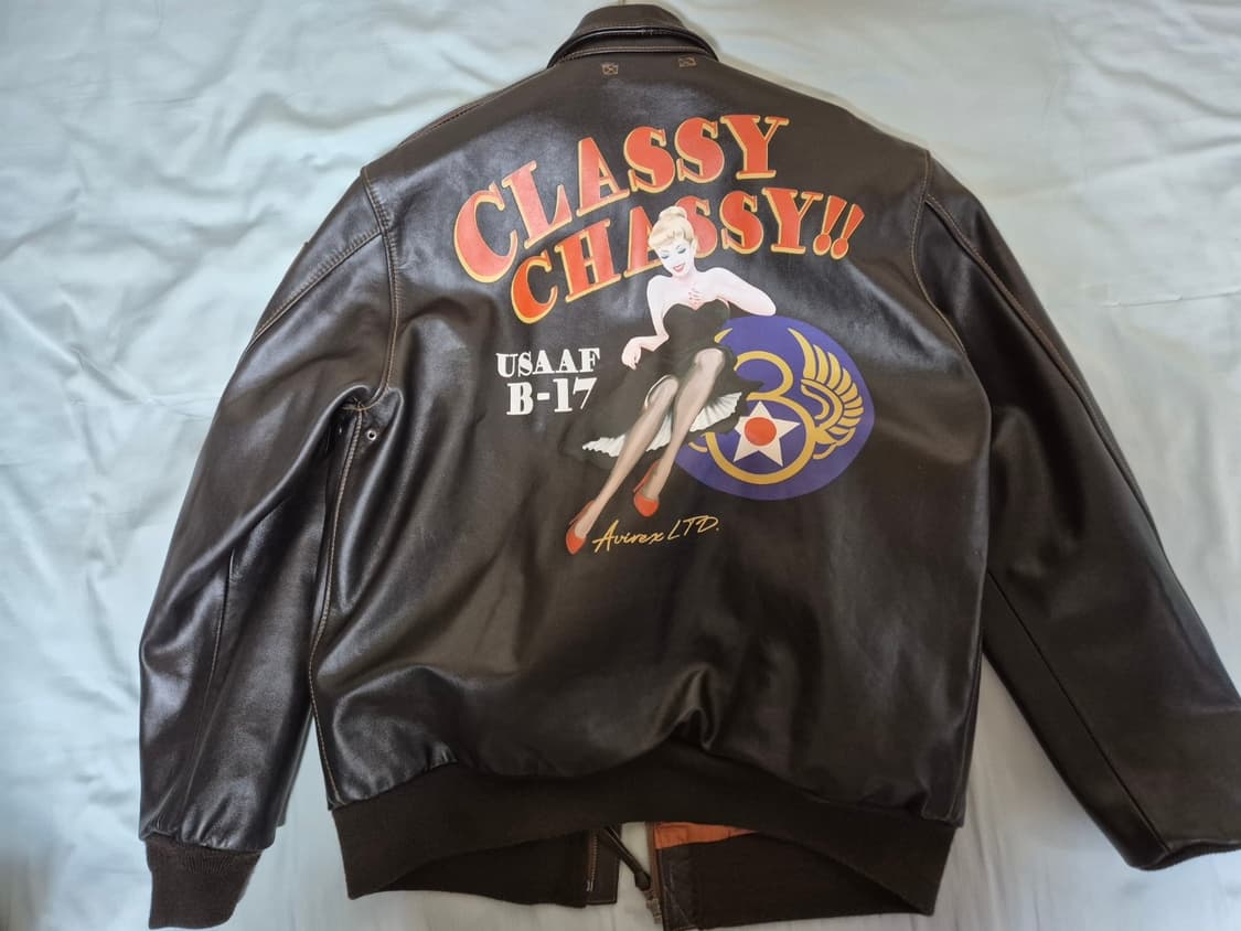 아비렉스 말가죽 A2 핀업걸 자켓 상품이미지1